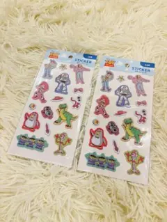 新商品　トイストーリー ふわふわシール　2個セット　セリア