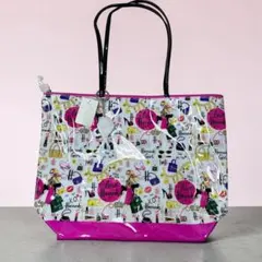 Love HARRODS Girl LONDON PVC ジップ トートバッグ