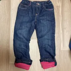 LC Waikiki 110cm デニムパンツ ピンク折り返し