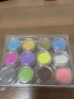 12色 グリッターセット ネイルアート用 ラメ