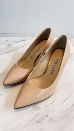 ペリーコPELLICOエナメルパンプスピンクベージュ36