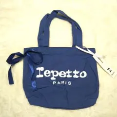 新品 レペット repetto ミニトートバッグ ネイビーのサムネイル