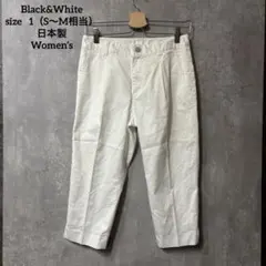 Black&White ブラックアンドホワイト クロップドパンツ ゴルフウェアのサムネイル