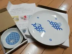 大阪万博　みゃくみゃく君　たち吉コラボのお皿と小皿
