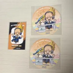 ヒロアカ シーパラ プレゼントマイク コースター 2枚 ミニキャライラストカード