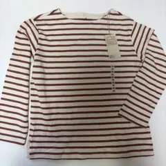 新品タグ付き無印良品Mボートネック長袖Tシャツ