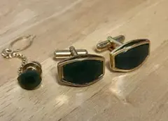 カフスリンクス　ネクタイピン3点セット