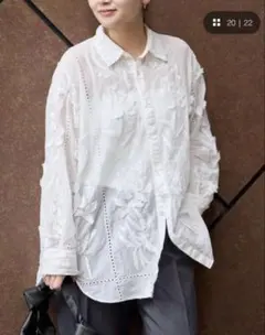 新品未使用♡MAISON SPECIAL♡エンブロイダリーネクタイシャツ - メルカリ