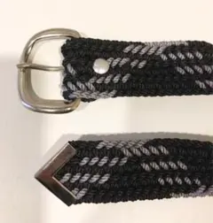 [新品・未使用]グッドディール ベルト ブラック×グレー
