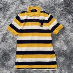 ラルフローレン ビッグポニー ポロシャツ XL キッズ ボーダー 刺繍