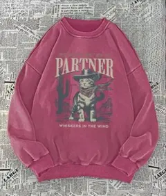 レトロキャットプリント　Tシャツ