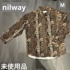 nilway 花柄 ペイズリー Mサイズ 長袖シャツ