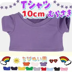 紫 Tシャツ 10cm ぬい服 アイドル 韓国 アニメ 推し活 ぬい活 無属性