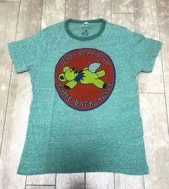 gym master テディベア プリント Tシャツ グリーンのサムネイル