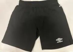 umbro ブラックショートパンツ キッズ160 サッカーズボン 半ズボンのサムネイル