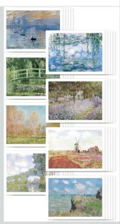 モネ メッセージカード ミニカード 8種　全33枚