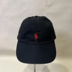 POLO RALPH LAUREN キャップ ブラック 赤ロゴ