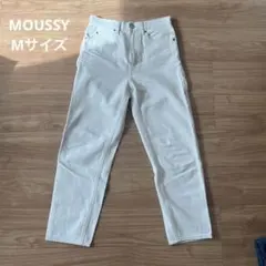 【MOUSSY】デニムパンツ　ホワイトデニム　ハイウエスト moussy 25