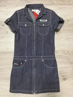 tommy girl デニムワンピース 半袖 ジップアップのサムネイル