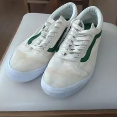 Vans Old Skool クリーム/グリーン