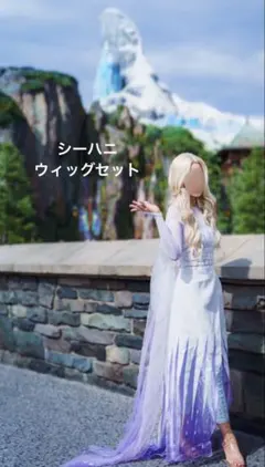Secret Honey アナと雪の女王2 精霊エルサ ドレス　ウィッグセット Secret Honey アナと雪の女王2 精霊エルサ ドレス ウィッグセット