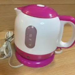 DRETEC 電気ケトル 1.0L ホワイト×ピンクのサムネイル