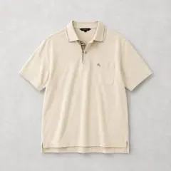 90s〜00s Burberry 半袖ポロシャツ　ワンポイント　M ベージュのサムネイル