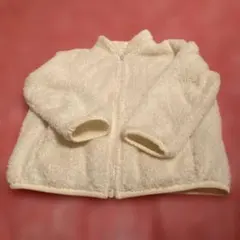 フリースジャケット クリーム色