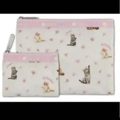 LeSportsac 猫×桜 ポーチ MAQUIA レスポートサック マキア