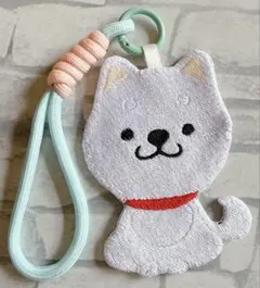 ハンドメイド 刺繍 シーズー うちの子 犬 バッグキーホルダー チャーム