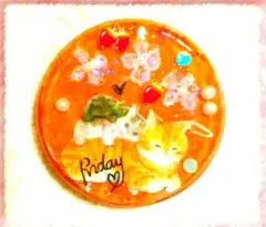 368♡天然石　まったり親子にゃんこ　猫　ねこ