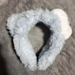 ハローキティ 水色 カチューシャ usj イヤーマフ ユニバ キティ ファー