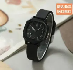 レディースシンプルスタイリッシュ腕時計ブラック