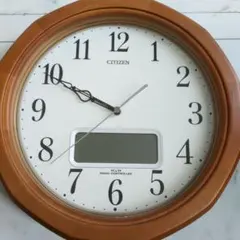 CITIZEN 掛時計 ブラウン　シチズン
