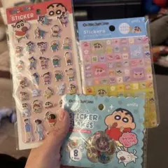 クレヨンしんちゃん　シール3点セット
