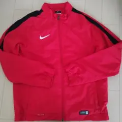 Nike DRI-FIT レッドナイロンジャケット L
