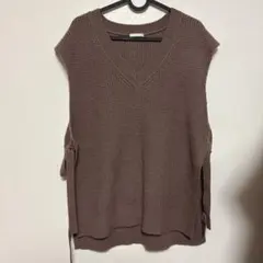 gu ニットベスト ピンク Mサイズ