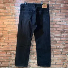 usa古着 LEVI'S 505 ブラックデニムパンツ 36×30 ルーズ