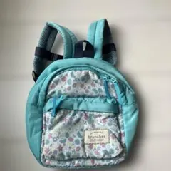 branshes キッズ リュック 花柄 ブルー