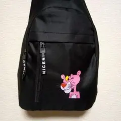 【新品】ピンクパンサー ボディバッグ 黒