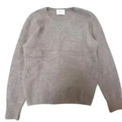 大きめ UNITED ARROWS カシミヤ ブラウン クルーネック セーター