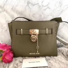 新品　正規品☆MICHAEL KORS ショルダーバッグ グリーン レザー