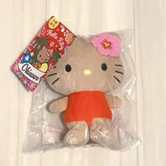 【美品・レア☆☆☆】沖縄限定 日焼けハローキティ ぬいぐるみストラップ