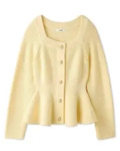 ♡完売 snidel♡イエロー ペプラム ローゲージ