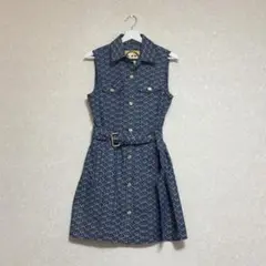 Louis Vuitton レオパード柄 ノースリーブジップワンピース XS - メルカリ
