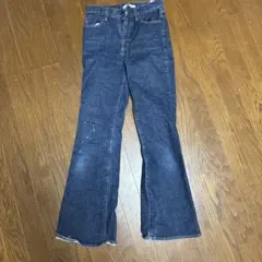 moussyハイライズ フレア デニム パンツ インディゴのサムネイル