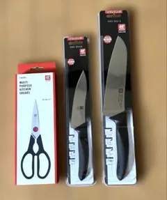 新品】 remy クロの包丁、ぺティナイプ、ナイフなハサミ 3点セット