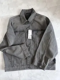 新品未使用タグ付き♡UNIQLO オーバーサイズジャケット L グレー