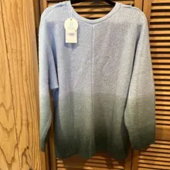 LEPSIM グラデーションブルー ニット