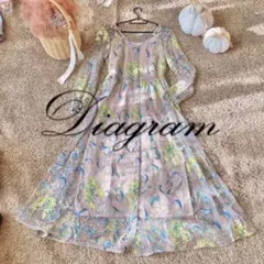 diagram フラワー刺繍　ワンピース　グレースコンチネンタル